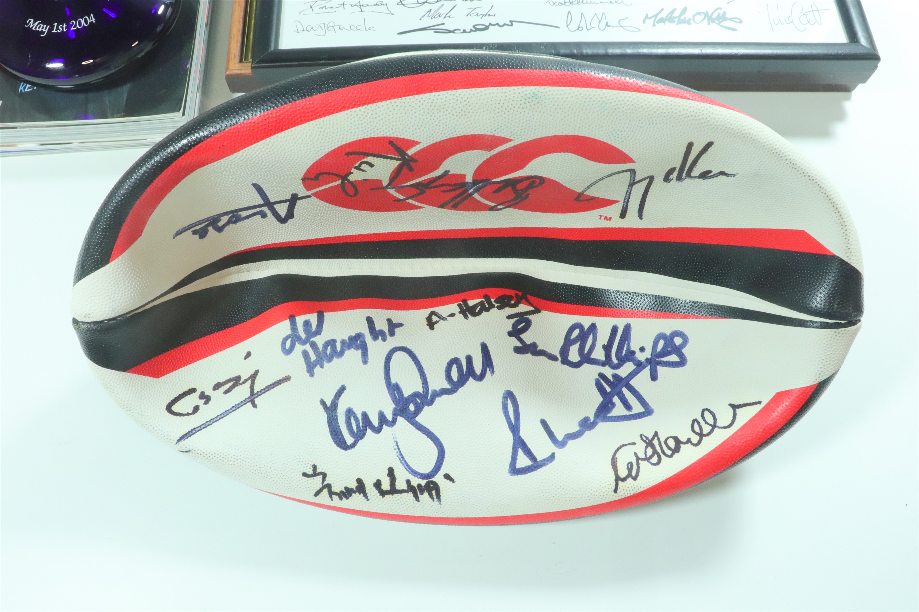 A large quantity of rugby memorabilia, including match day programmes and tickets, signed rugby - Image 6 of 12