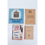 A group of Second World War Home Front ephemera including a WVS Civil Defence "Housewives Service"