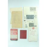 Sundry items of military ephemera including "26 AA Brigade at War", "Popular Guide to the German