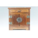 A late 20th Century Chinese table cabinet, 40 cm x 23 cm x 40 cm