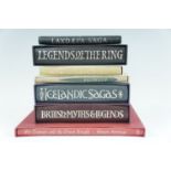 A quantity of Folio Society books: British, Scandinavian and Icelandic myths, legends and sagas