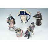 Three Royal Doulton figurines, comprising "The Coachman" HN 2282, "Good King Wenceslas" HN 2118, and
