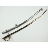 A replica US Civil War M 1860 cavalry sabre