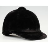 A vintage beagler riding hat by Moss Bros of Covent Garden [not suitable for use as PPE]