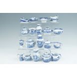A quantity of Spode Italian ware miniature items including candle, teapots etc