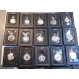 Collection of nineteen, ' Heritage collection ' pocket watches in original boxes