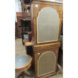 Pair of mid 20th Century Wharfedale loud speakers housed in Queen Anne style walnut cabinets,