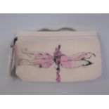 Tracy Emin 2004 Longchamp dragonfly pattern clutch bag