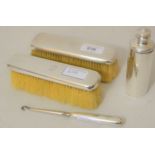 Tiffany & Co Sterling silver sander with hinged cover, monogrammed EL, together with two matching