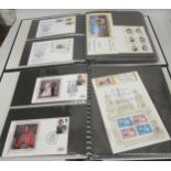 Two albums containing collection of Charles and Diana First Day postal covers