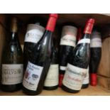 Six bottle various, Chateauneuf Du Pape red wine, together with two bottles of Chateauneuf Du Pape