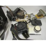 Nikon D100 digital camera body, a Nikon One digital camera and other miscellaneous cameras and