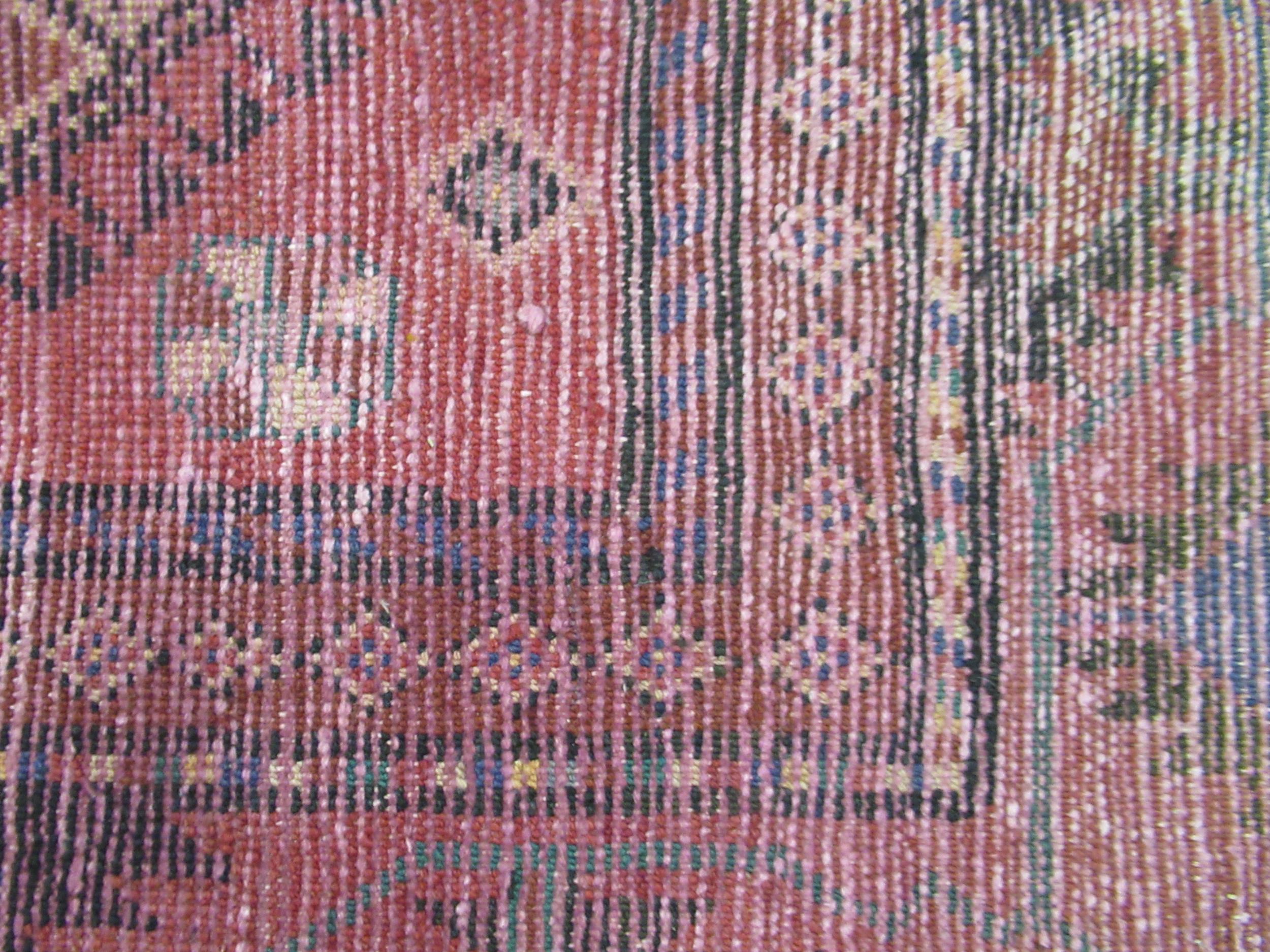 Modern Belouch style rug with an all over hooked medallion and panel design on a red ground with - Image 5 of 5