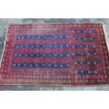 Small Afghan prayer rug and a Belouch prayer rug