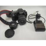 Canon EOS30D camera body with lens, together with other lens and accessories