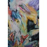 Stevie Parker, 20th Century abstract study, signed with monogram, 35.5ins x 23.5ins, housed in an