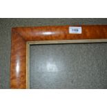 Two 19th Century maplewood picture frames, largest rebate 12ins x 16ins