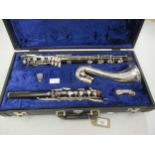 Buffet Crampon bass clarinet, serial No. 22480, marked C to the mouthpiece, in original fitted
