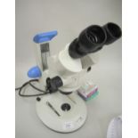 Modern electronic binocular microscope by Philip Harris