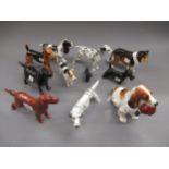 Group of twelve various Royal Doulton figures of dogs