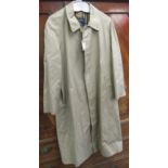 Gentleman's vintage Burberry trench coat Size 40 Regular Some minor staining to lower area,