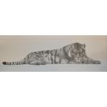 Gary Hodges, signed Limited Edition black and white print ' Supreme ' No.57 of 1950, 9ins x 35ins