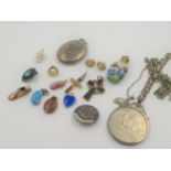 Quantity of various pendants, charms, locket etc.