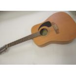 Simon & Patrick twelve string guitar, serial No.98504161 model S&P, 12 cedar together with a soft