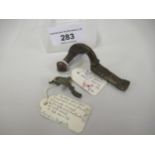 Roman Britain small Hod Hill type brooch, together with another Roman bronze brooch
