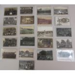 Twenty one postcards Croydon related, including seven RP's, various brass and silver bands, Lavender
