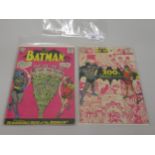 Two DC American issue Batman comics, 171 and 200 (the first Silver Age appearance of the Riddler)