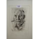 Christopher Robinson, signed etching, portrait of ' Mr John Dummelow ', 14ins x 10ins, including