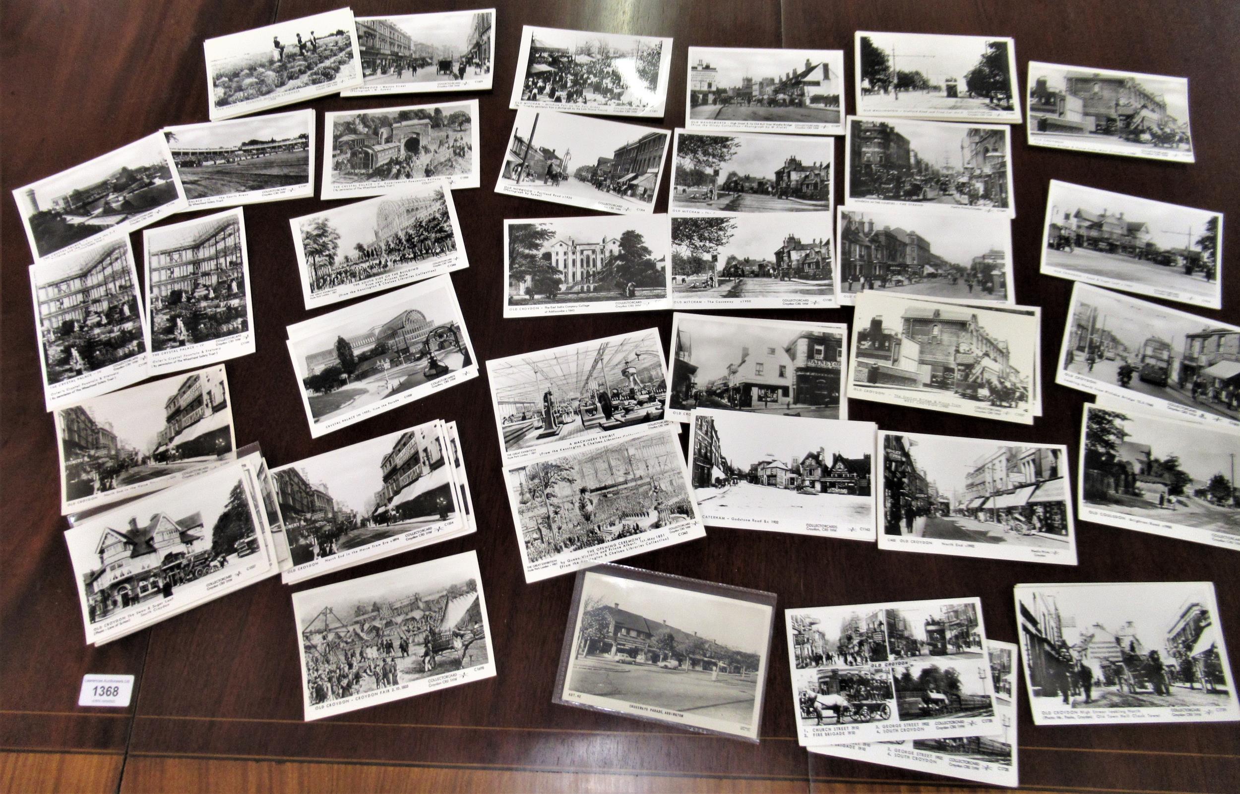 Box containing a quantity of modern Croydon related postcards