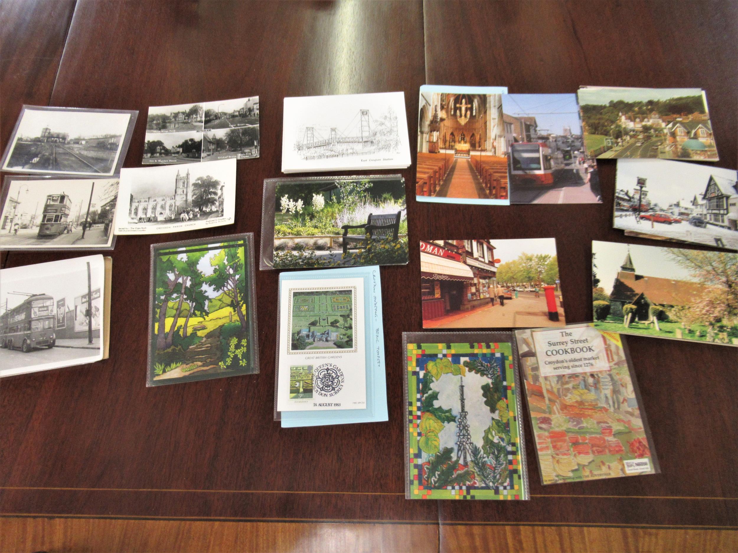 Box containing a quantity of modern Croydon related postcards - Image 4 of 7