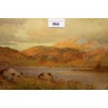Eric Gray, pair of watercolours, lakeland landscapes, signed and dated 1920, 9ins x 13ins, gilt