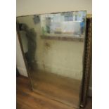 Antique mirror plate with good wear and patination, 52.5ins x 35.5ins