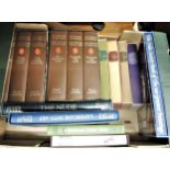 Two boxes containing a quantity of Folio Society books in original slip cases, some unopened,