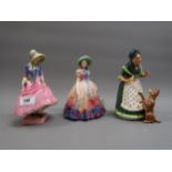 Three various Royal Doulton figures All in good condition and unrestored Easter Day - HN 2039 Old