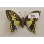 Beswick medium Swallow Tail butterfly, 5 and 1/8ins wide (no chips, cracks or restoration,