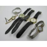 Group of six watches including a Dubois 1785 circa 1940s , Ingersoll, Rotary and three Seiko