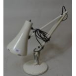 White enamelled Anglepoise model 75 table lamp