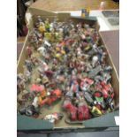 Large collection of Del Prado painted diecast metal figures, mainly knights on horseback and on foot