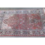 Indian cotton prayer rug, 5ft 2ins x 2ft 10ins