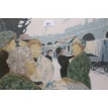 Limited Edition colour print ' Brixton Market ' No. 1 of 12, signed Cullen and dated '78, 16ins x