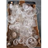 Cut glass water jug and other miscellaneous items of good quality glassware