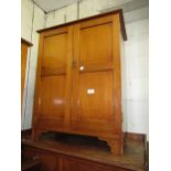 1920's Mahogany office cabinet, the two panel doors enclosing alcoves together with a similar