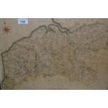 J. Cary, engraved map of Cumberland, circa 1800, 15.5ins x 19.5ins