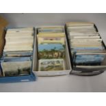 Three boxes containing a large collection of various early and late 20th Century topographical