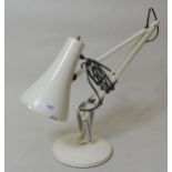 White enamelled Anglepoise model 75 table lamp