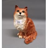 Beswick figure of a seated cat, 8ins high